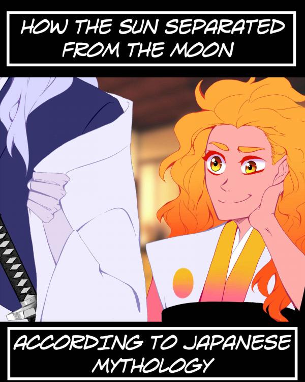 How the Sun separated from the Moon according to Japanese Mythology